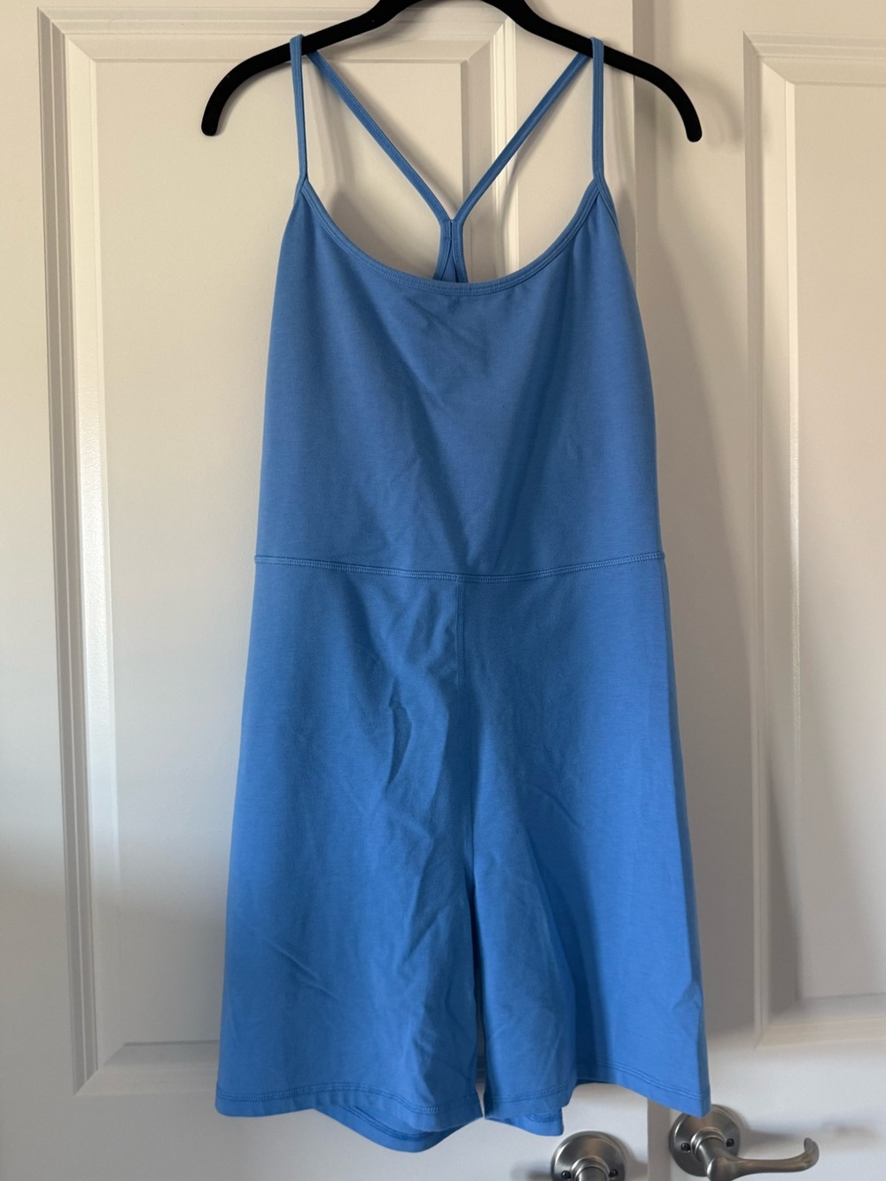 Old Navy Light Blue Strappy One-Piece Romper w/ Bra